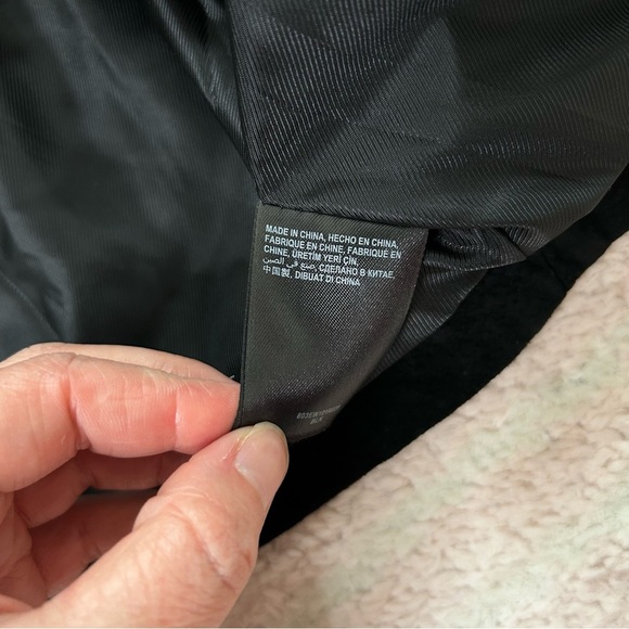 Bebe Black Suede Fringe Moto Western Vest Size Small Asymmetric Zip Bike Week - Picture 3 of 13